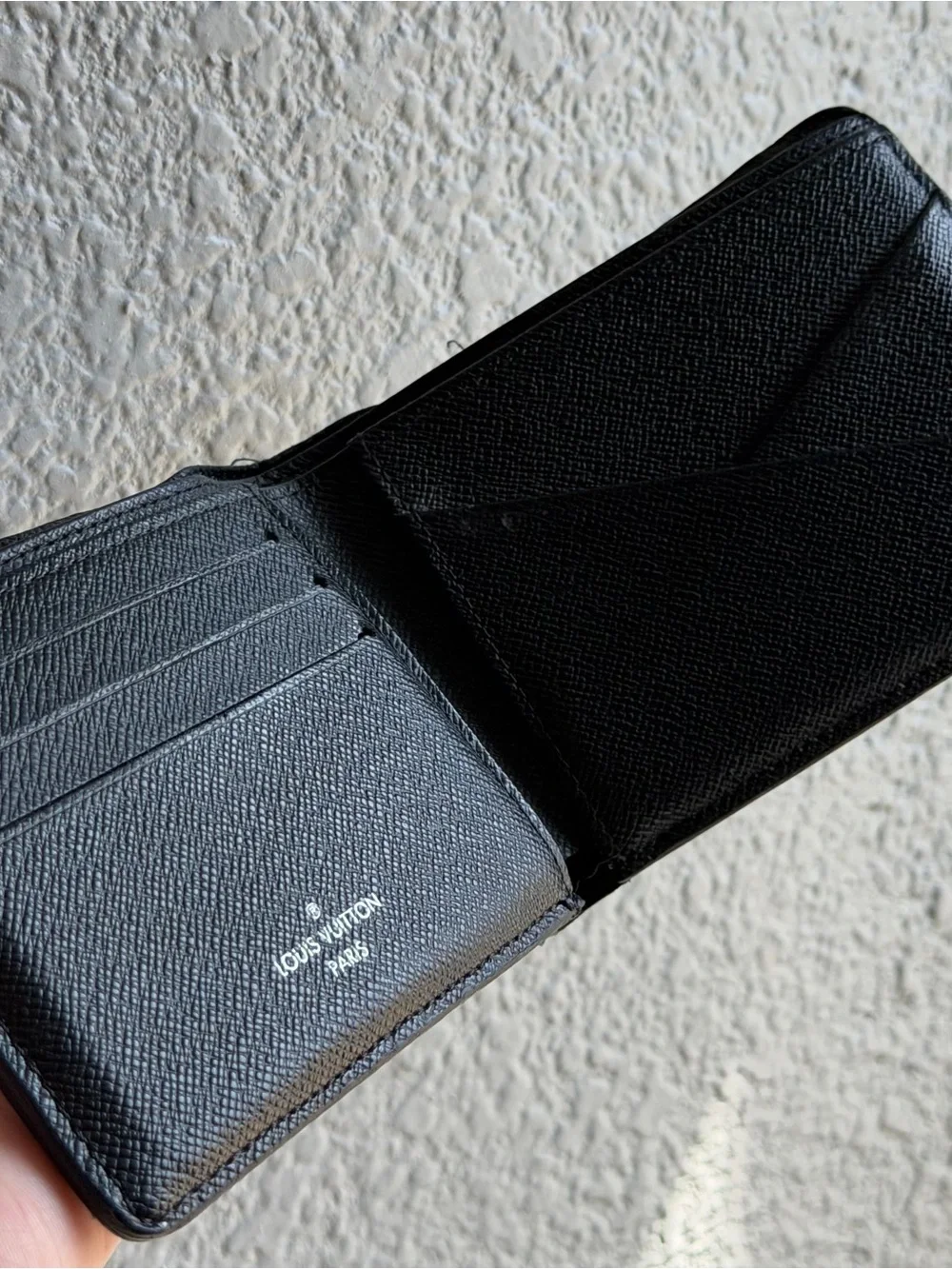 Authentic Louis Vuitton Gray/Black Damier GraphiteCanvas Leather Multiple Wallet